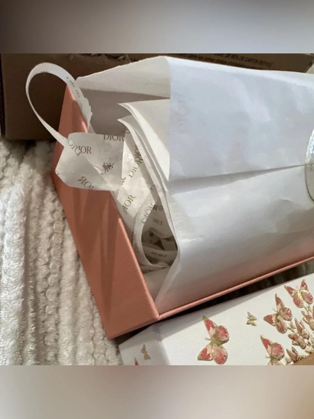 Exclusive Limited Edition Dior Butterflies GiftBoxFiller,Card,bag🦋🌸
